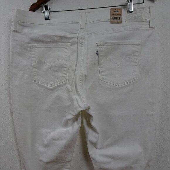 Levi's 311 Shaping Skinny Jeans Women's Size 18 White Denim Stretch Shaping - Picture 5 of 12